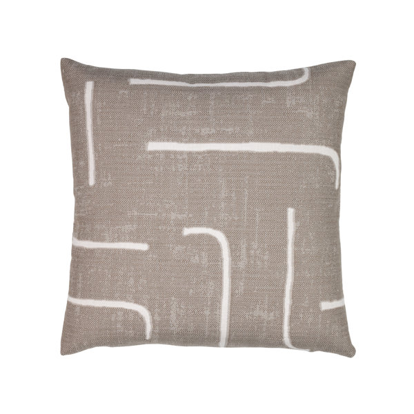 ElaineSmith Instinct Taupe Sunbrella® Indoor/Outdoor Pillow Cover